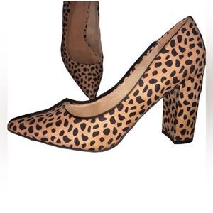 Animal print size 8 heels only worn once
